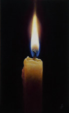 "Lumen", 2011, Acrylics on Hardboard, 4 7/8 x 3 in., by David Jay Spyker